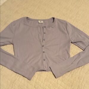 Sunday Best Pastel Lavender Ribbed Top